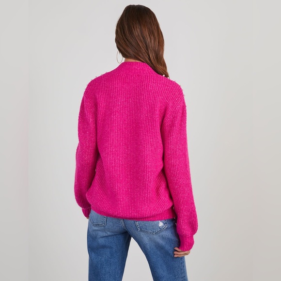 NWOT - Pink Pearl Embellished Sweater - Picture 6 of 9